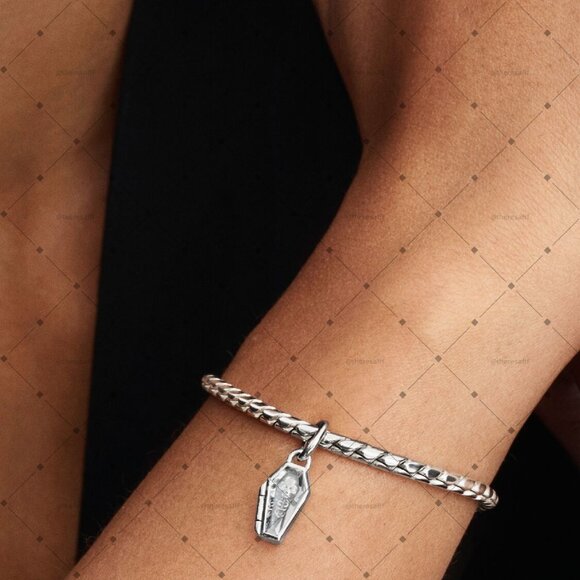 Pandora Openable Glow-in-the-dark Coffin Charm - Picture 3 of 3